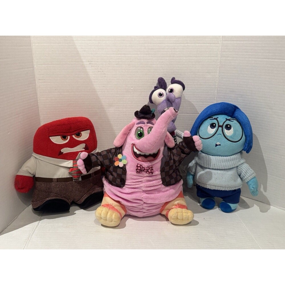 Disney Pixar Inside Out Bing Bong Talking Singing Lot Of 4 Plush Stuffed Tomy